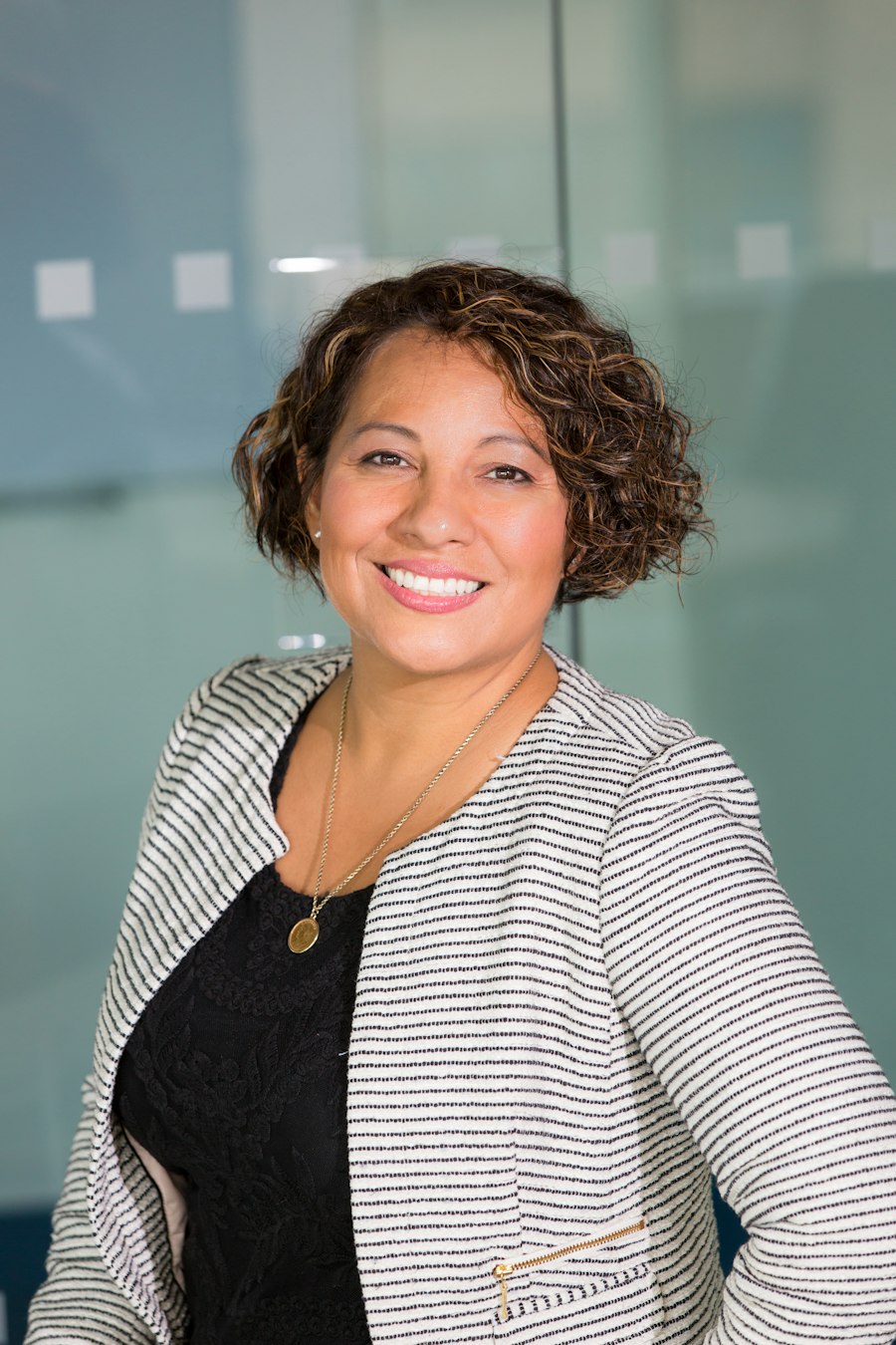 Smiling professional in an office